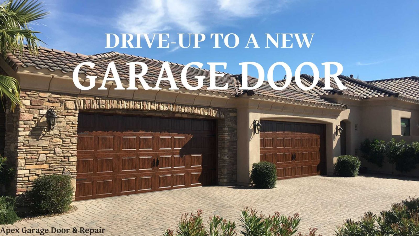 Drive-Up to a New Garage Door