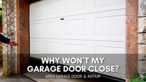 why won't my garage door close