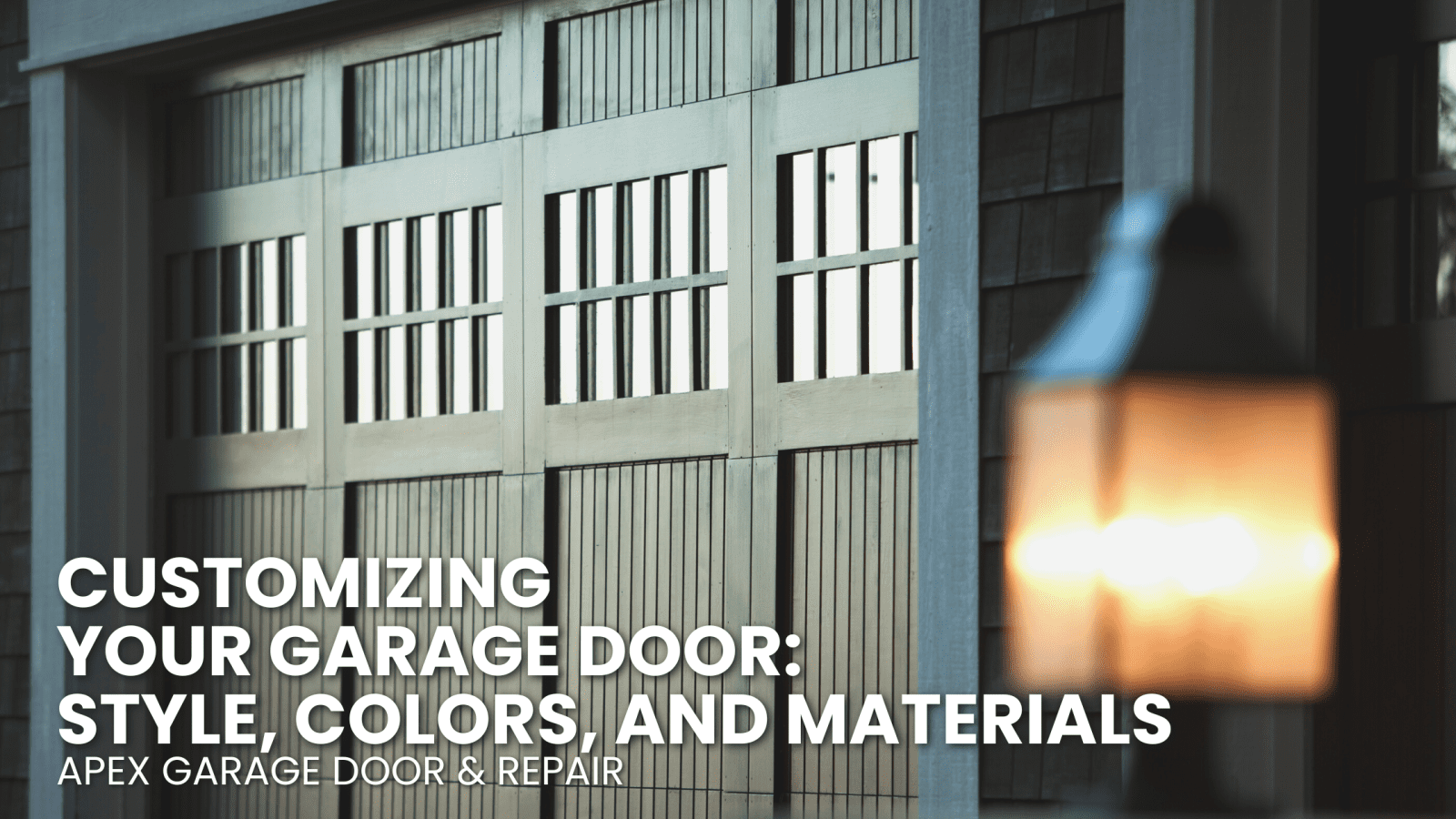 Customizing Your Garage Door: Style, Colors, and Materials